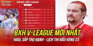 Cách đọc và hiểu bảng xếp hạng V-League
